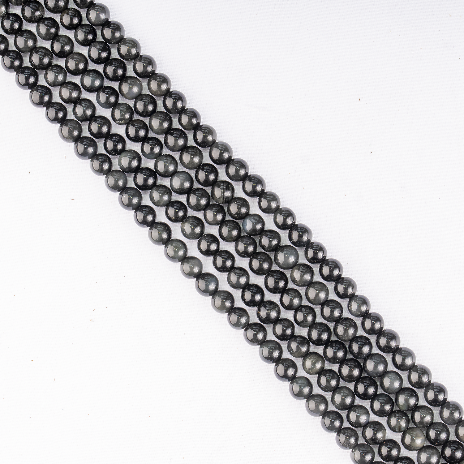 Black Obsidian Beads, Natural Round Crystal Beads 4mm to 14mm  DestGlow
