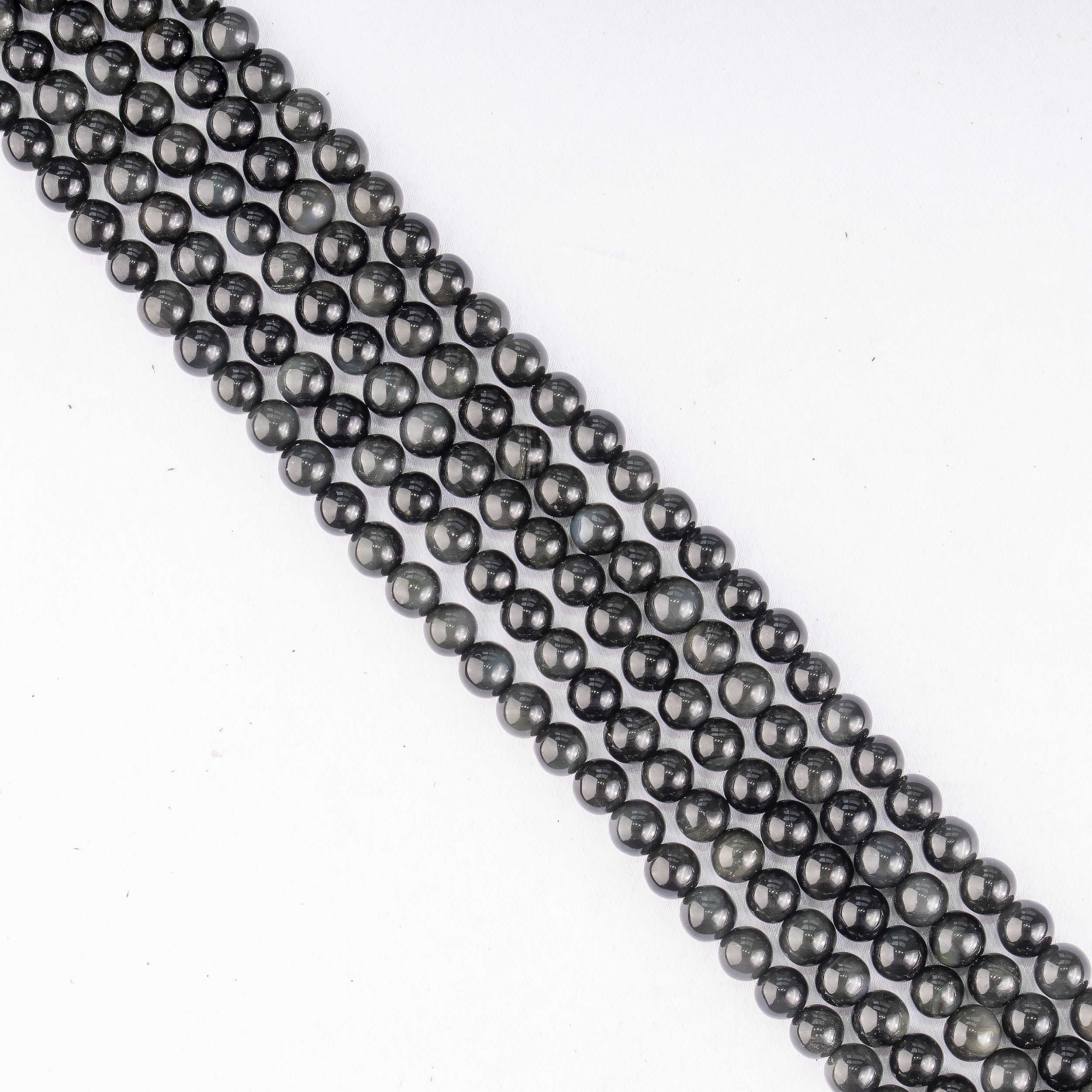 Black Obsidian Beads, Natural Round Crystal Beads 4mm to 14mm  DestGlow
