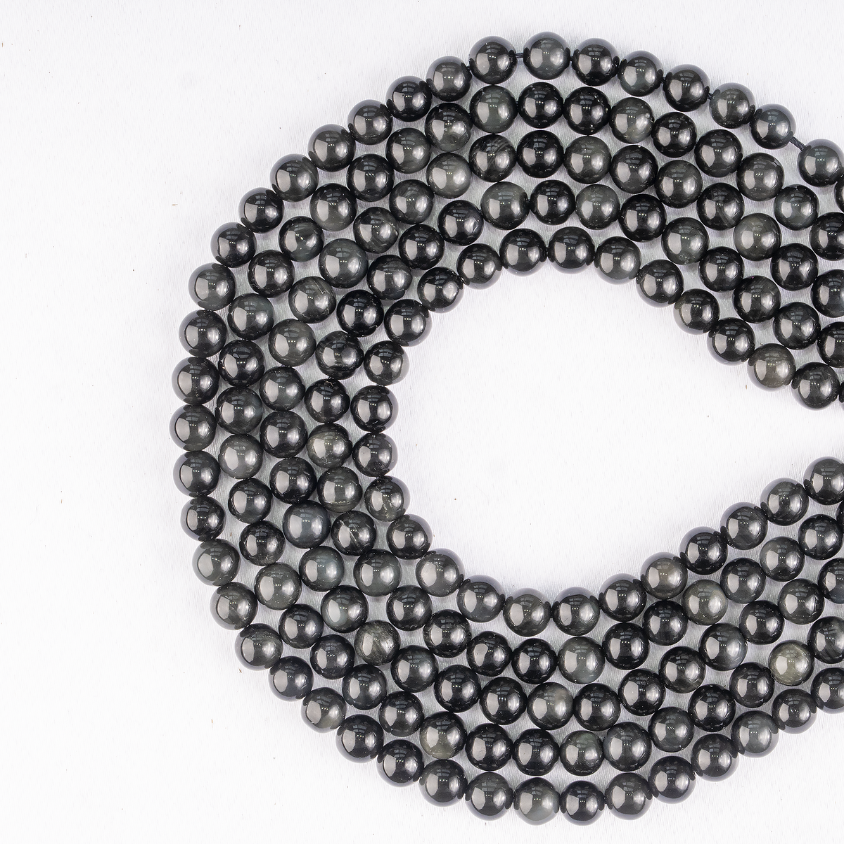 Black Obsidian Beads, Natural Round Crystal Beads 4mm to 14mm  DestGlow