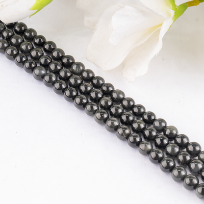Black Obsidian Beads, Natural Round Crystal Beads 4mm to 14mm  DestGlow