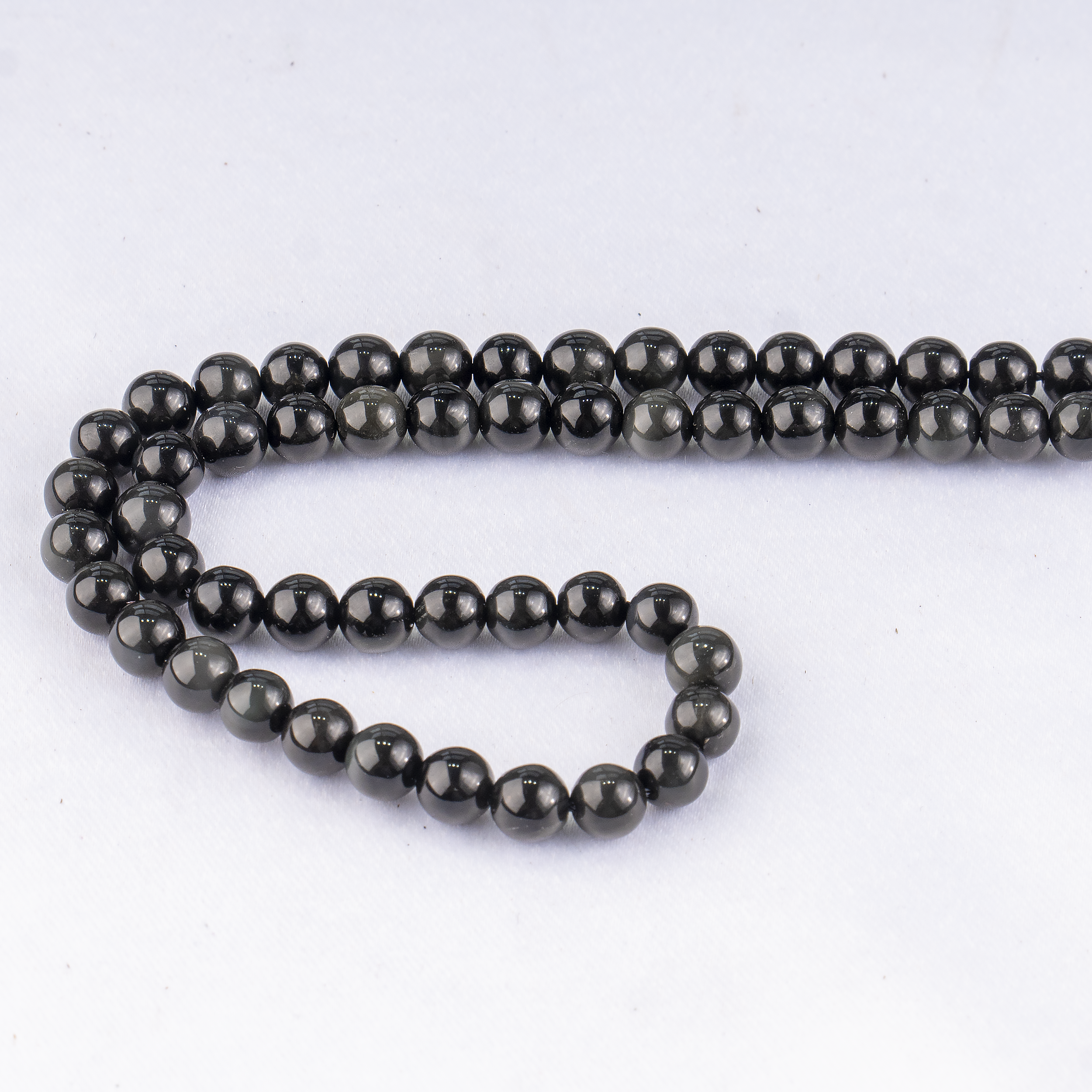 Black Obsidian Beads, Natural Round Crystal Beads 4mm to 14mm  DestGlow
