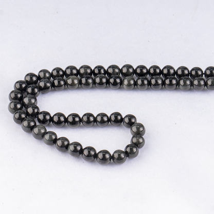 Black Obsidian Beads, Natural Round Crystal Beads 4mm to 14mm  DestGlow