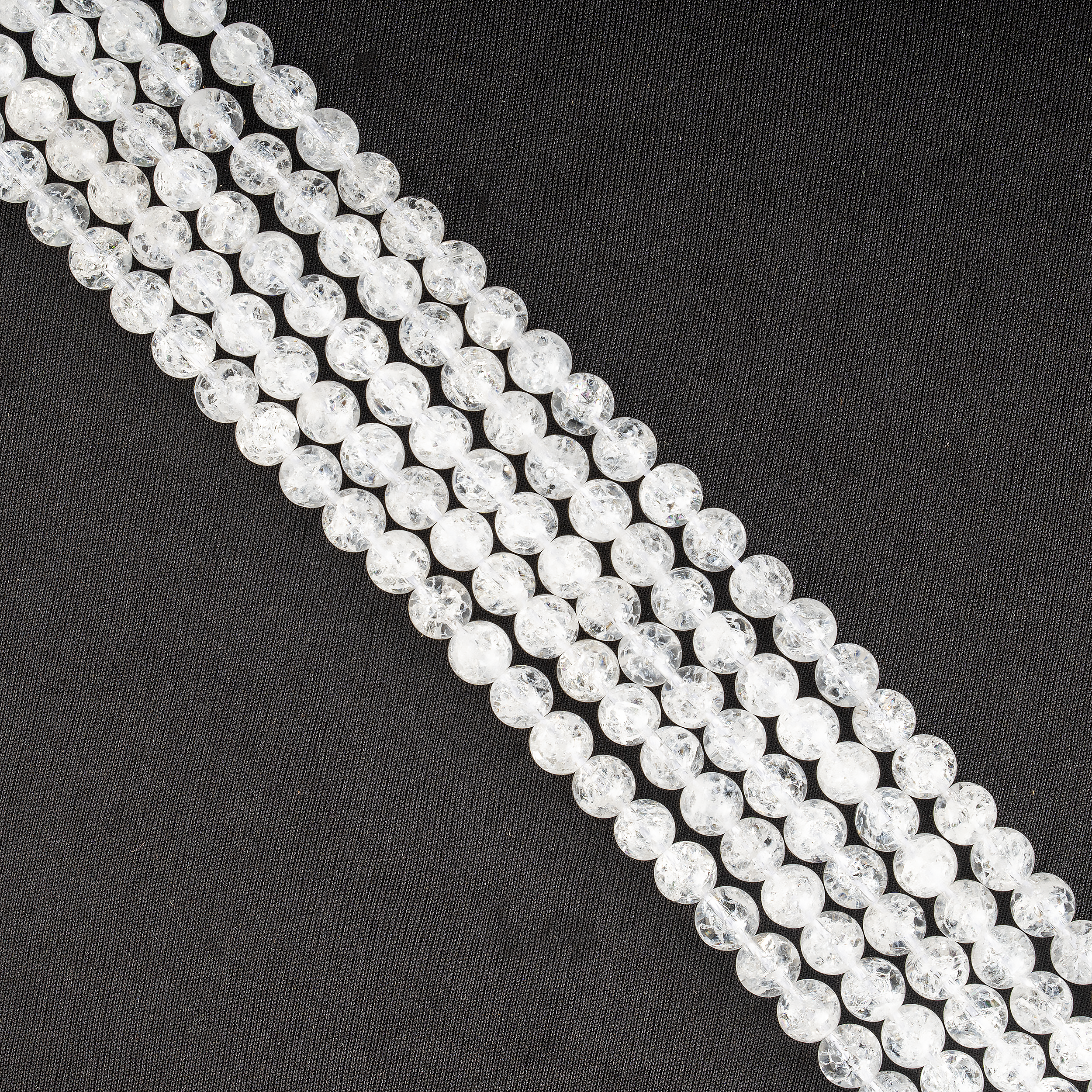 Crack Crystal Beads, Natural Round Crystal Beads 8mm, 10mm