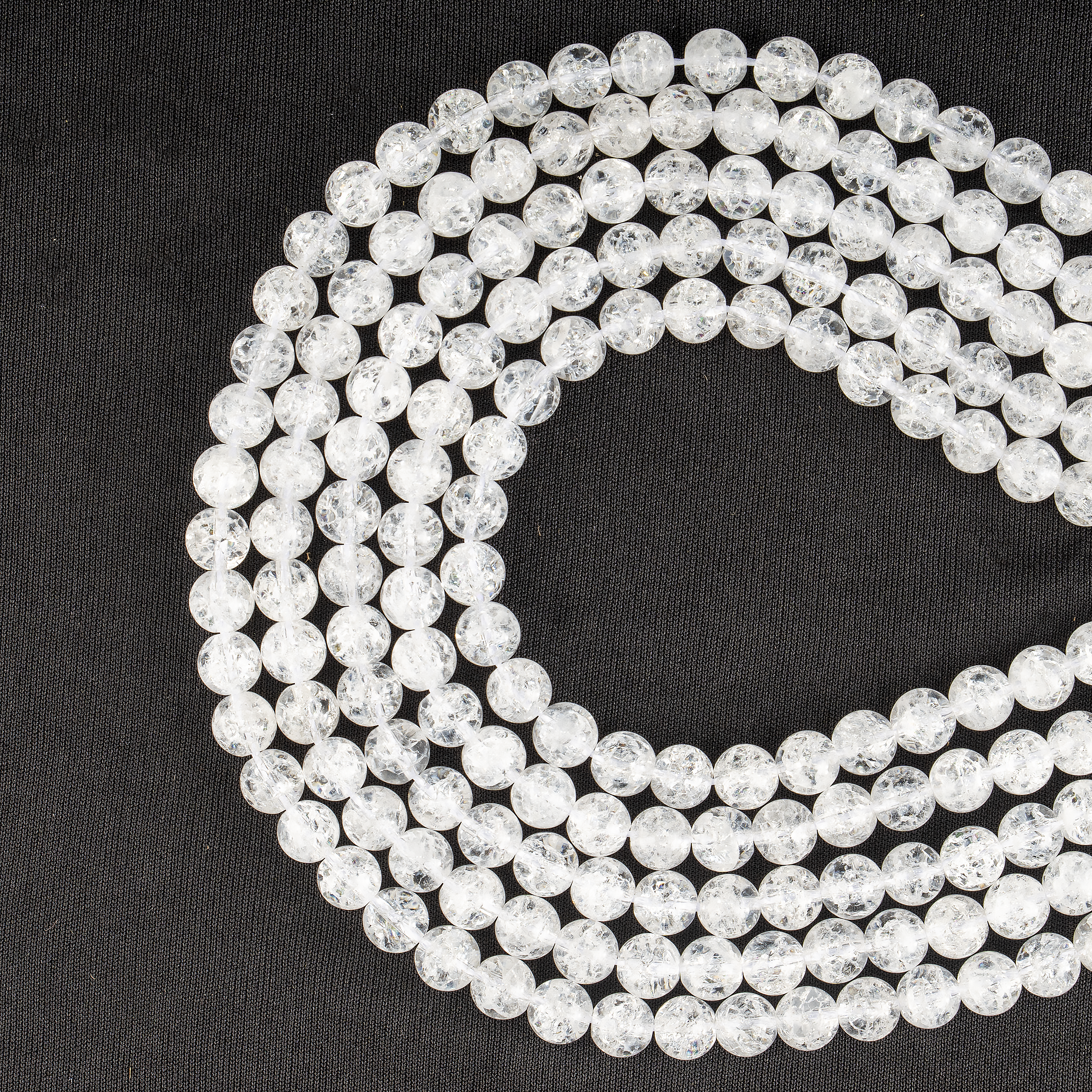 Crack Crystal Beads, Natural Round Crystal Beads 8mm, 10mm