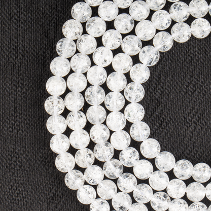Crack Crystal Beads, Natural Round Crystal Beads 8mm, 10mm  DestGlow