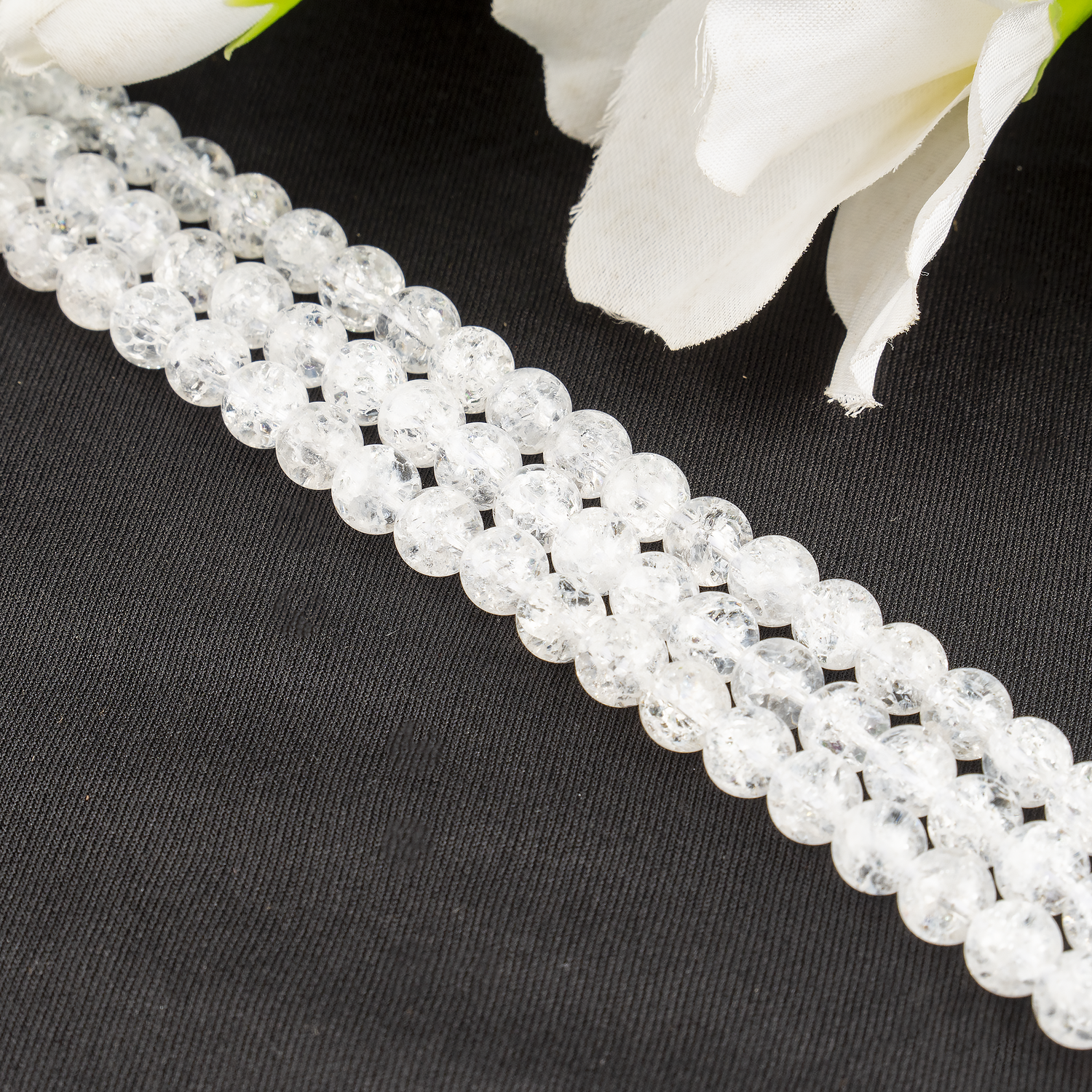 Crack Crystal Beads, Natural Round Crystal Beads 8mm, 10mm  DestGlow