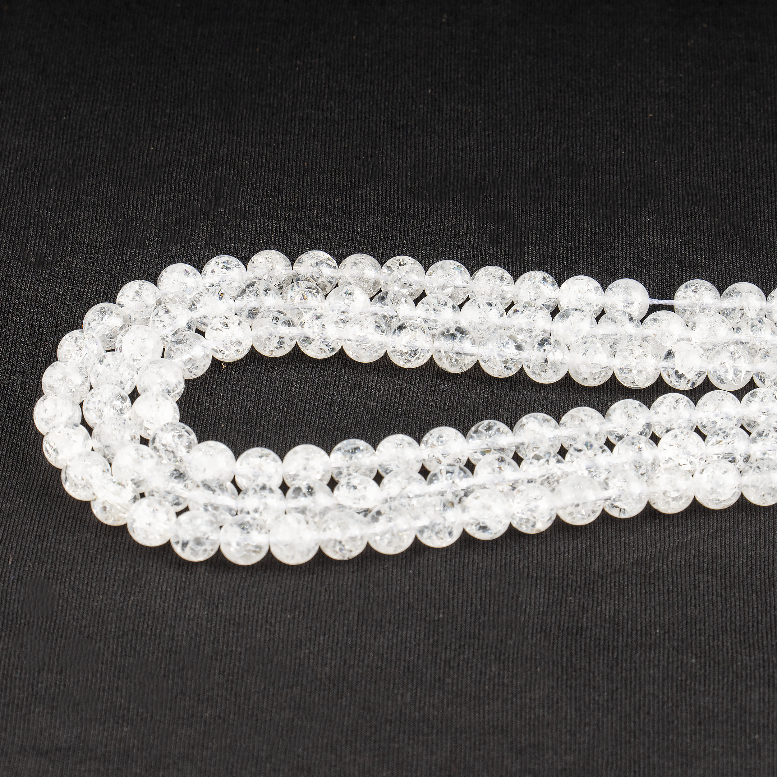 Crack Crystal Beads, Natural Round Crystal Beads 8mm, 10mm  DestGlow