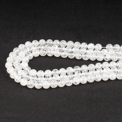 Crack Crystal Beads, Natural Round Crystal Beads 8mm, 10mm  DestGlow