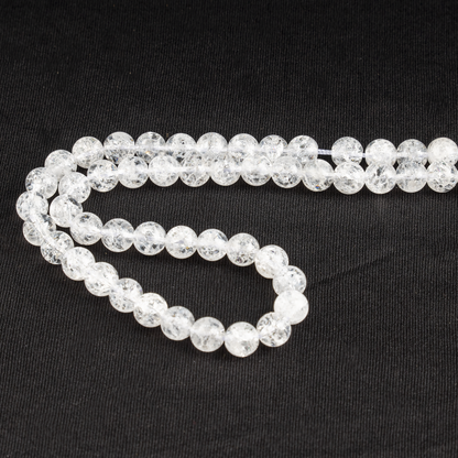 Crack Crystal Beads, Natural Round Crystal Beads 8mm, 10mm  DestGlow