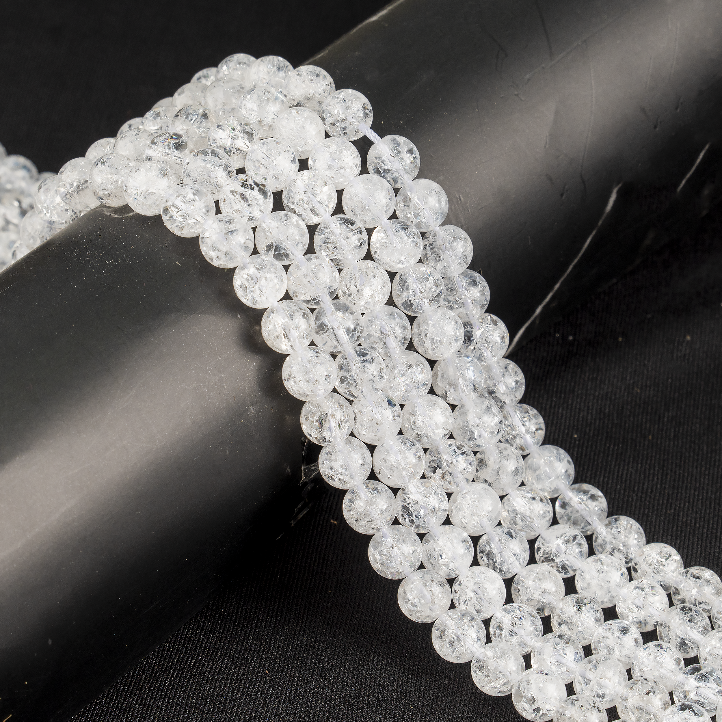 Crack Crystal Beads, Natural Round Crystal Beads 8mm, 10mm  DestGlow