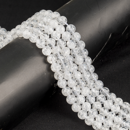 Crack Crystal Beads, Natural Round Crystal Beads 8mm, 10mm  DestGlow