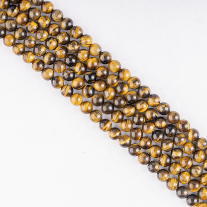 Tiger Eye Beads, Natural Round Crystal Beads 4mm to 16mm  DestGlow