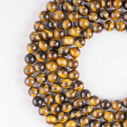 Tiger Eye Beads, Natural Round Crystal Beads 4mm to 16mm  DestGlow