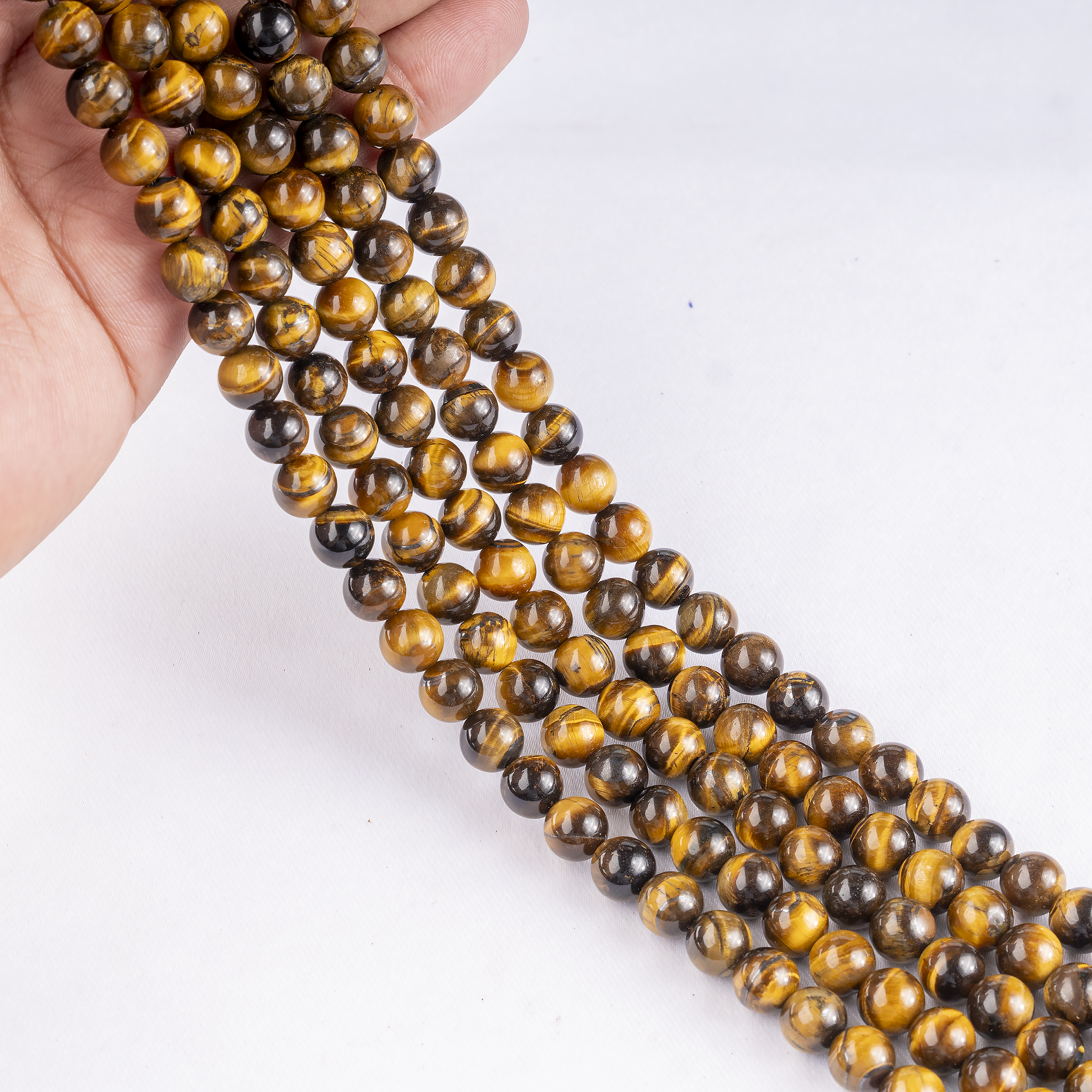 Tiger Eye Beads, Natural Round Crystal Beads 4mm to 16mm  DestGlow
