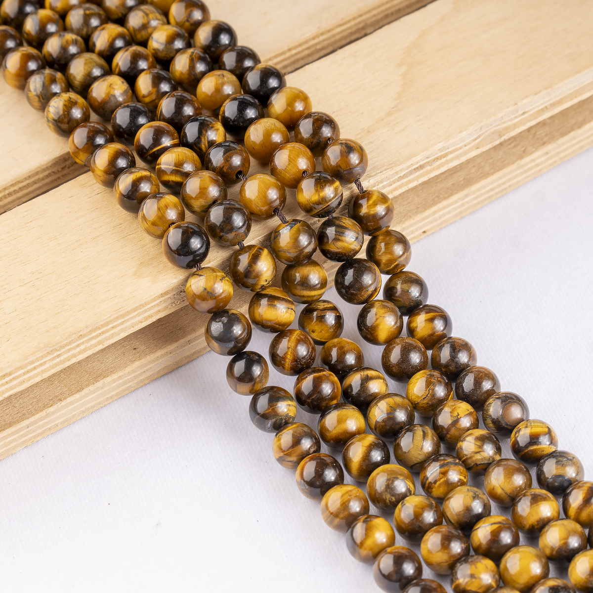 Tiger Eye Beads, Natural Round Crystal Beads 4mm to 16mm  DestGlow