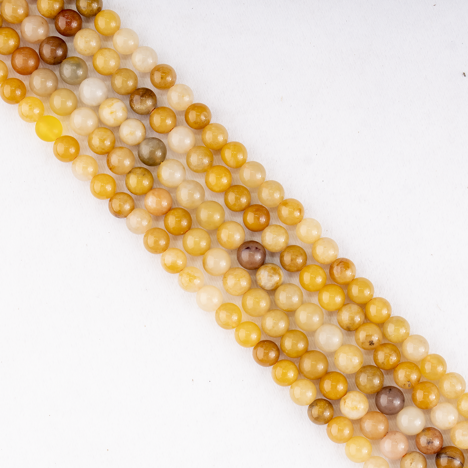 Yellow Aventurine Beads, Natural Round Crystal Beads 6mm to 10mm  DestGlow