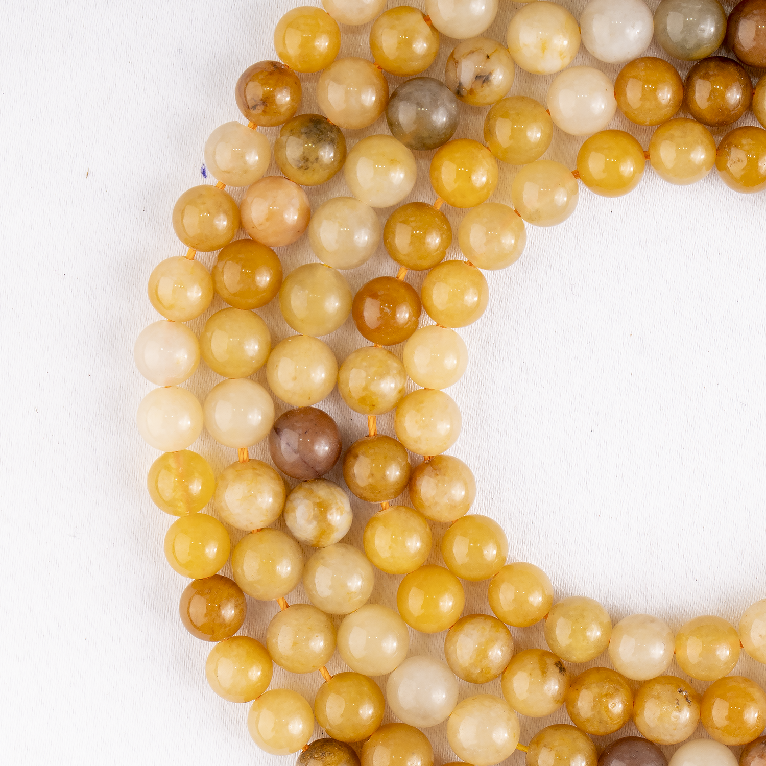 Yellow Aventurine Beads, Natural Round Crystal Beads 6mm to 10mm  DestGlow
