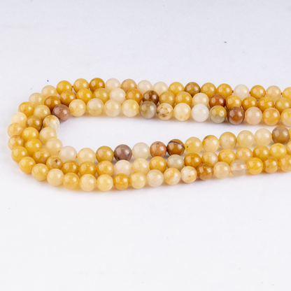 Yellow Aventurine Beads, Natural Round Crystal Beads 6mm to 10mm  DestGlow