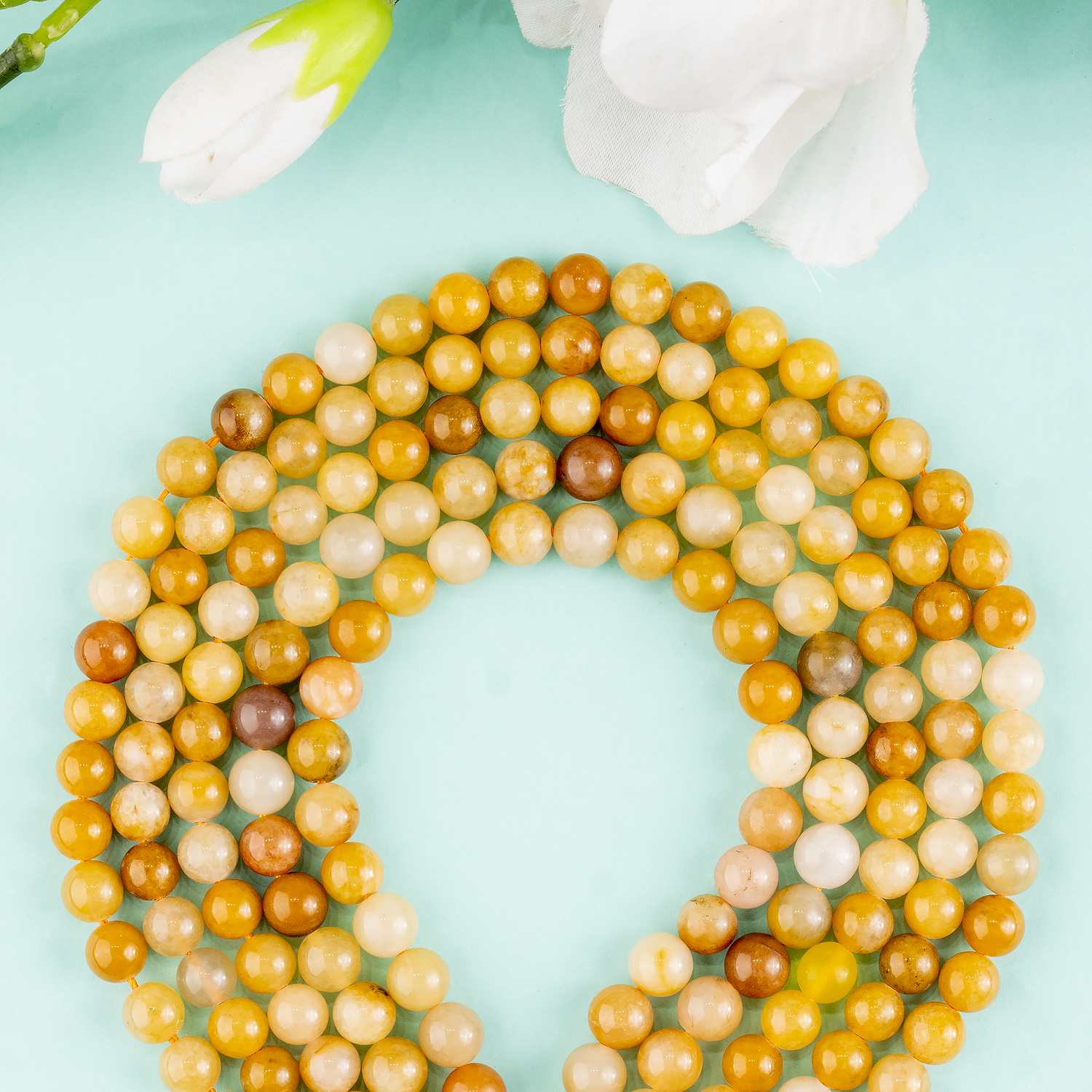 Yellow Aventurine Beads, Natural Round Crystal Beads 6mm to 10mm  DestGlow