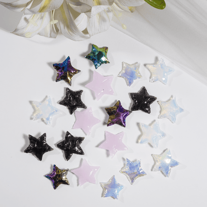 Flat Stars &amp; Moon Shaped Gemstone Arrowheads.  DestGlow
