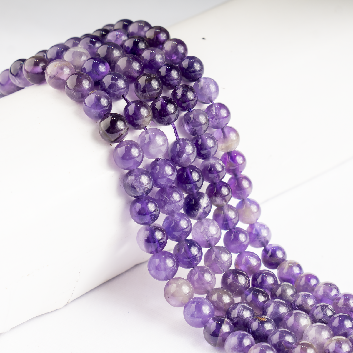 Amethyst Beads, Natural Round Crystal Beads 4mm to 14mm  DestGlow