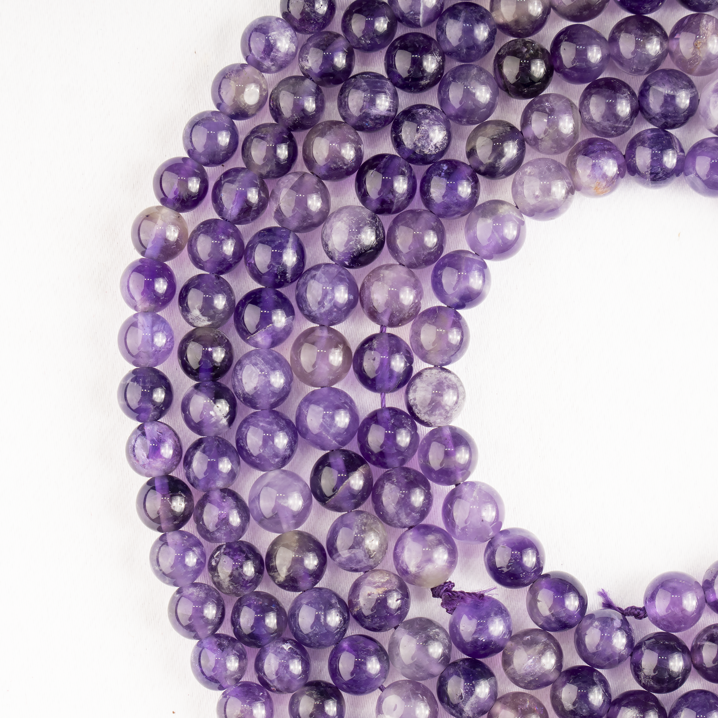 Amethyst Beads, Natural Round Crystal Beads 4mm to 14mm  DestGlow