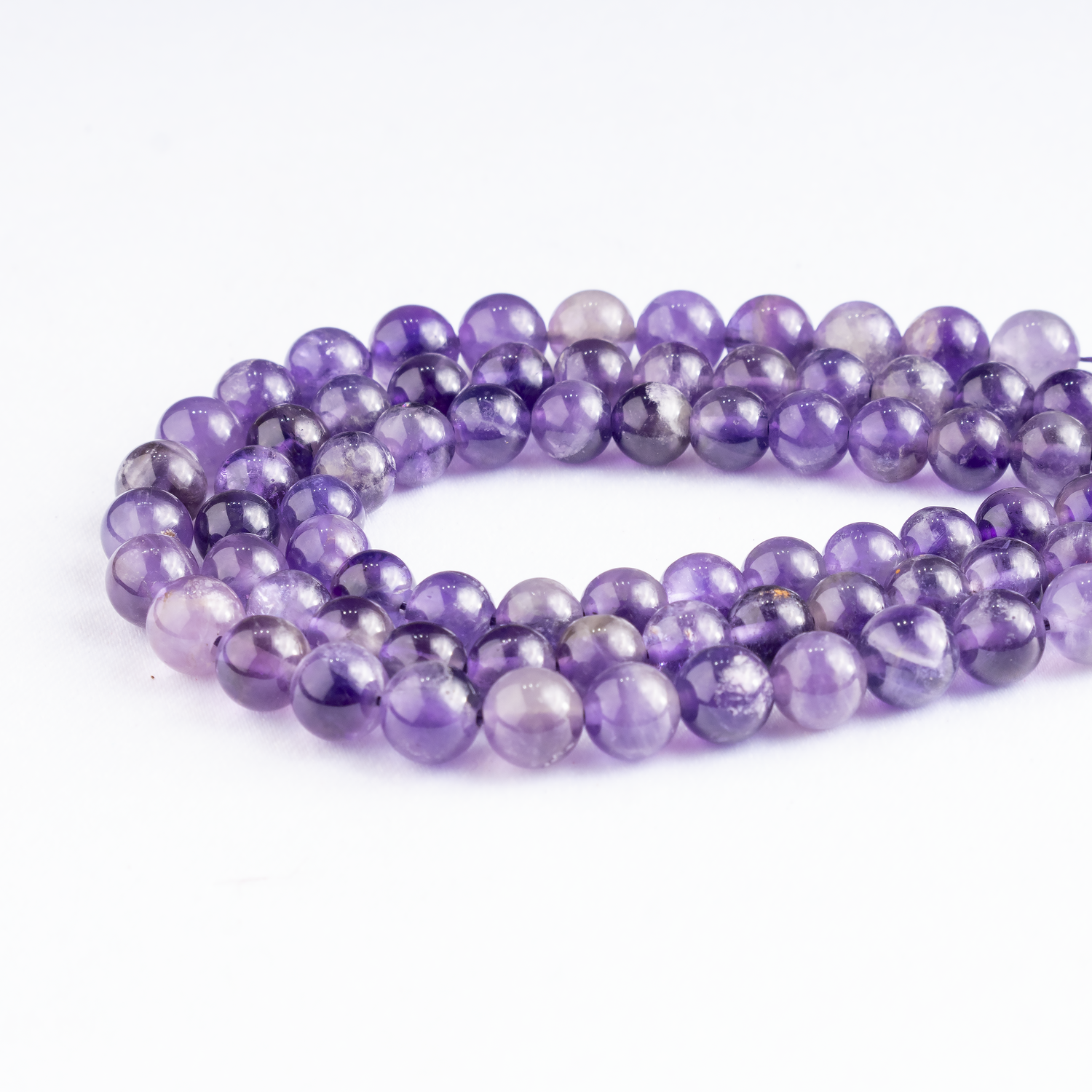 Amethyst Beads, Natural Round Crystal Beads 4mm to 14mm  DestGlow