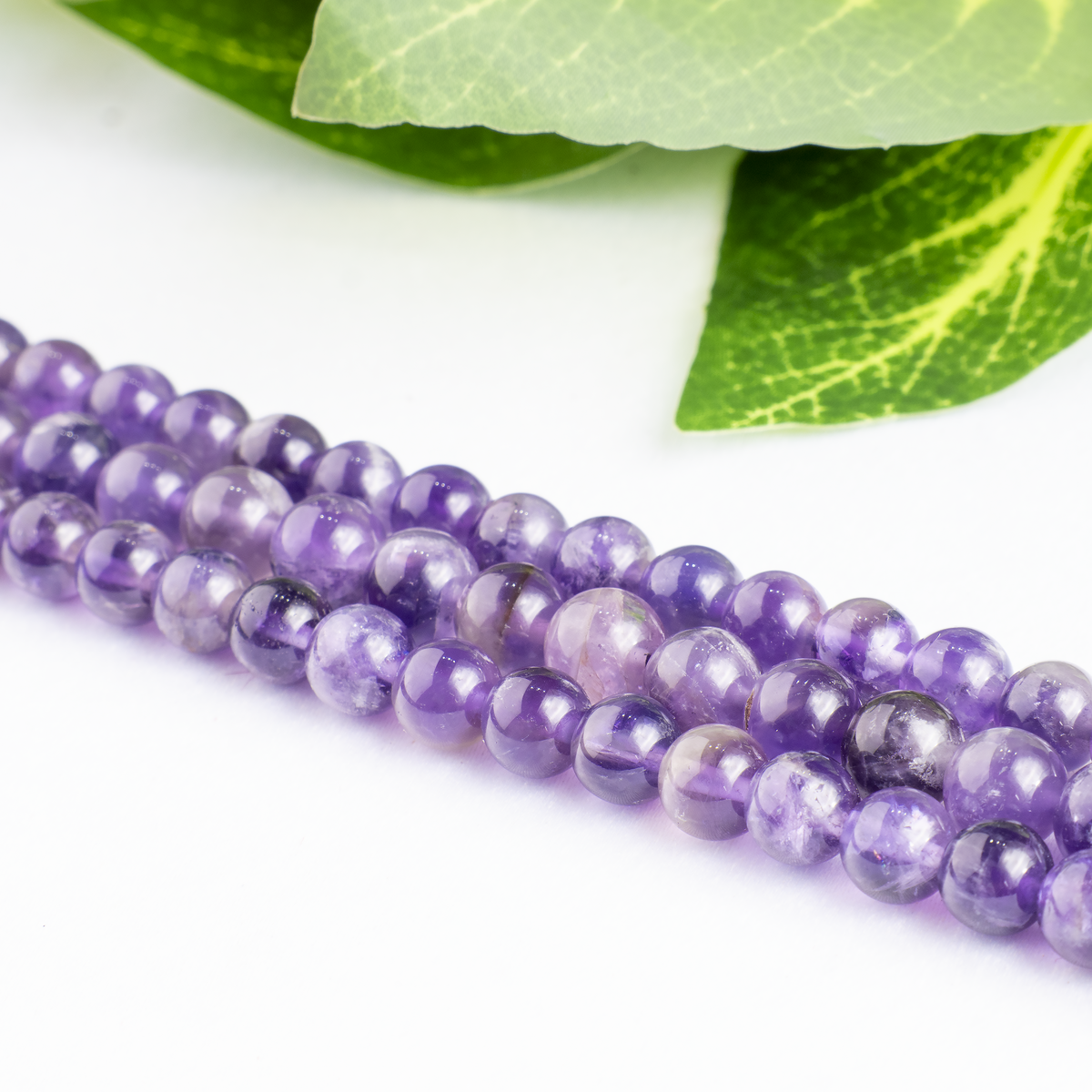 Amethyst Beads, Natural Round Crystal Beads 4mm to 14mm  DestGlow