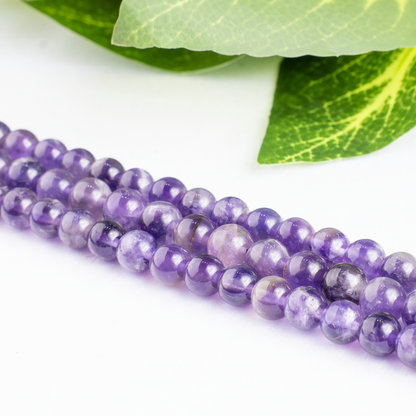 Amethyst Beads, Natural Round Crystal Beads 4mm to 14mm  DestGlow
