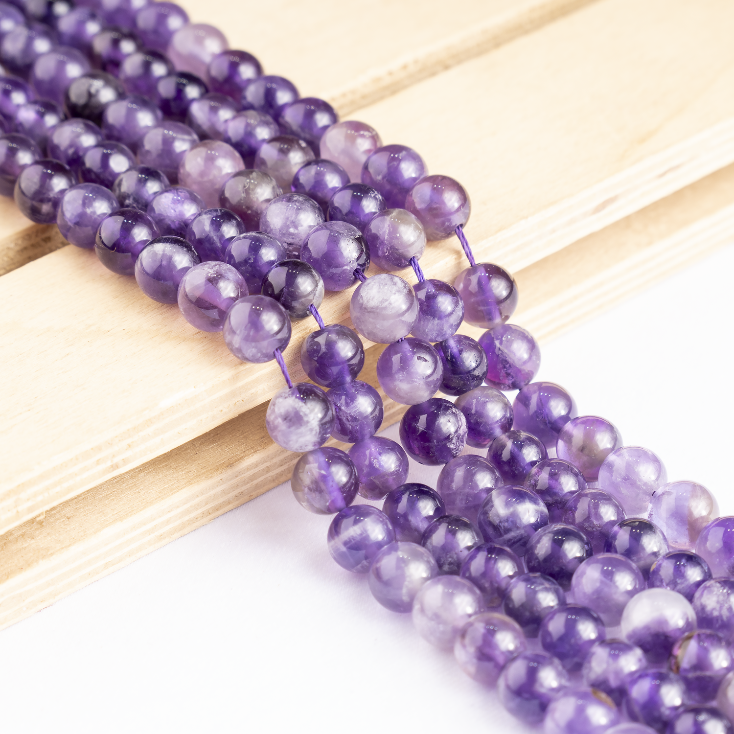 Amethyst Beads, Natural Round Crystal Beads 4mm to 14mm  DestGlow