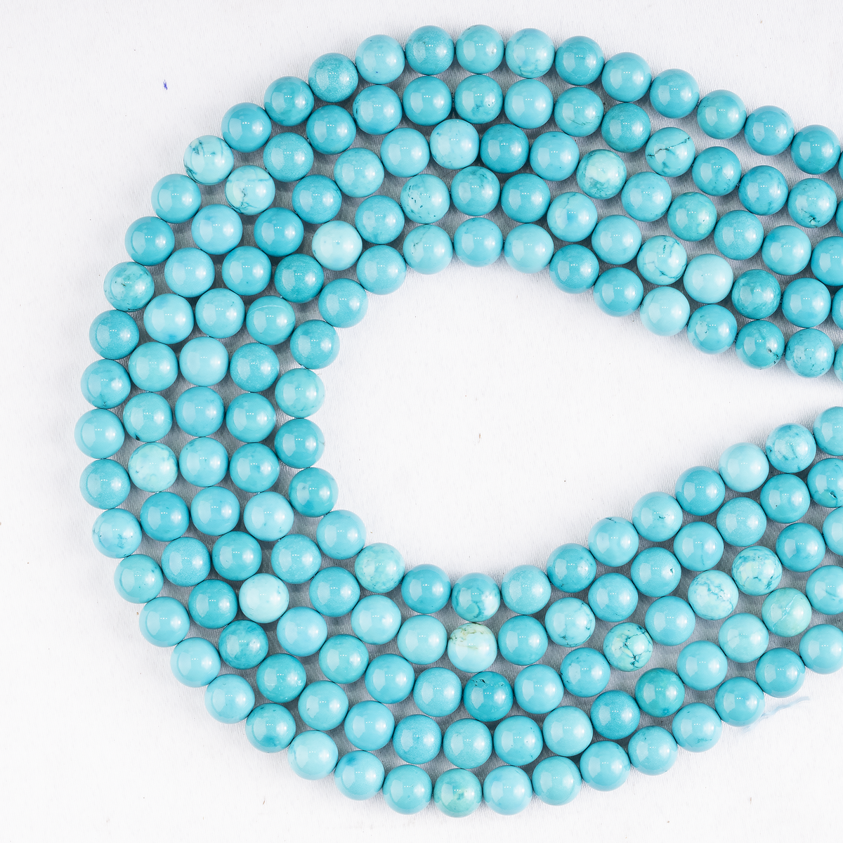 Turquoise Howlite Beads, Natural Round Crystal Beads 4mm to 12mm  DestGlow
