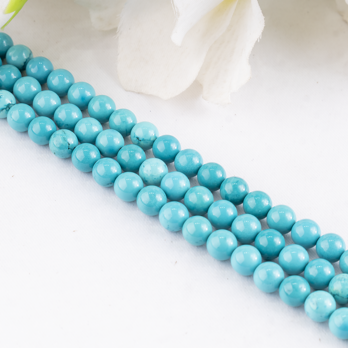 Turquoise Howlite Beads, Natural Round Crystal Beads 4mm to 12mm  DestGlow