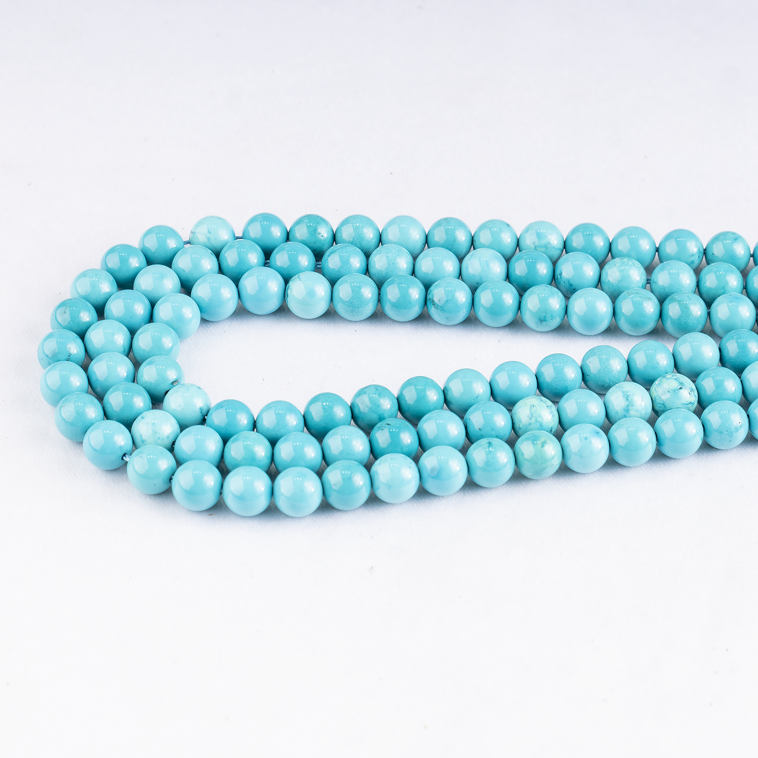 Turquoise Howlite Beads, Natural Round Crystal Beads 4mm to 12mm  DestGlow