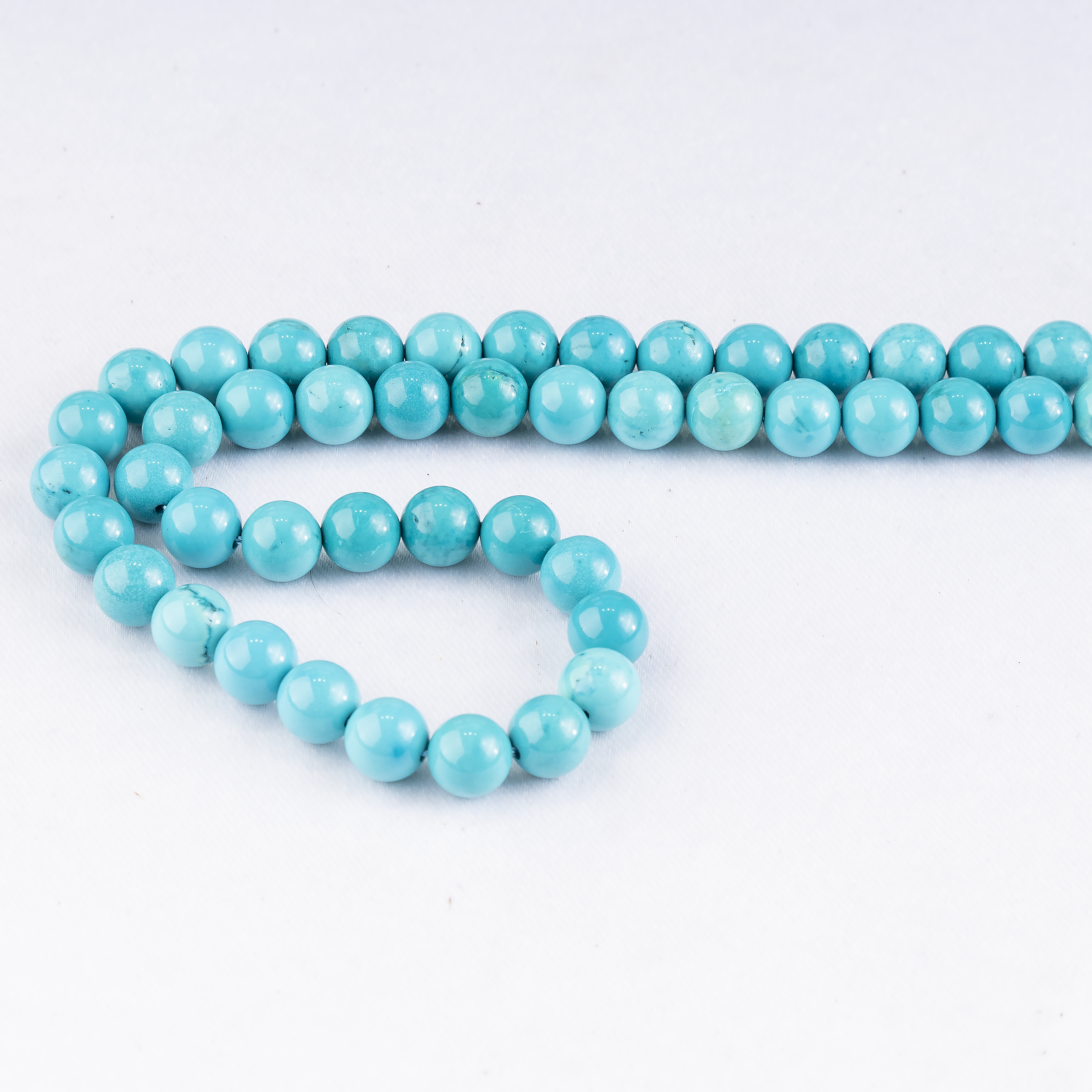 Turquoise Howlite Beads, Natural Round Crystal Beads 4mm to 12mm  DestGlow