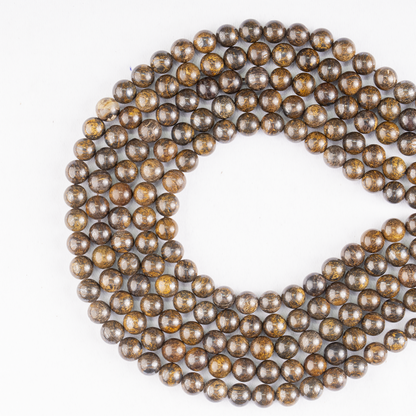Bronzite Beads, Natural Round Crystal Beads 4mm to 12mm