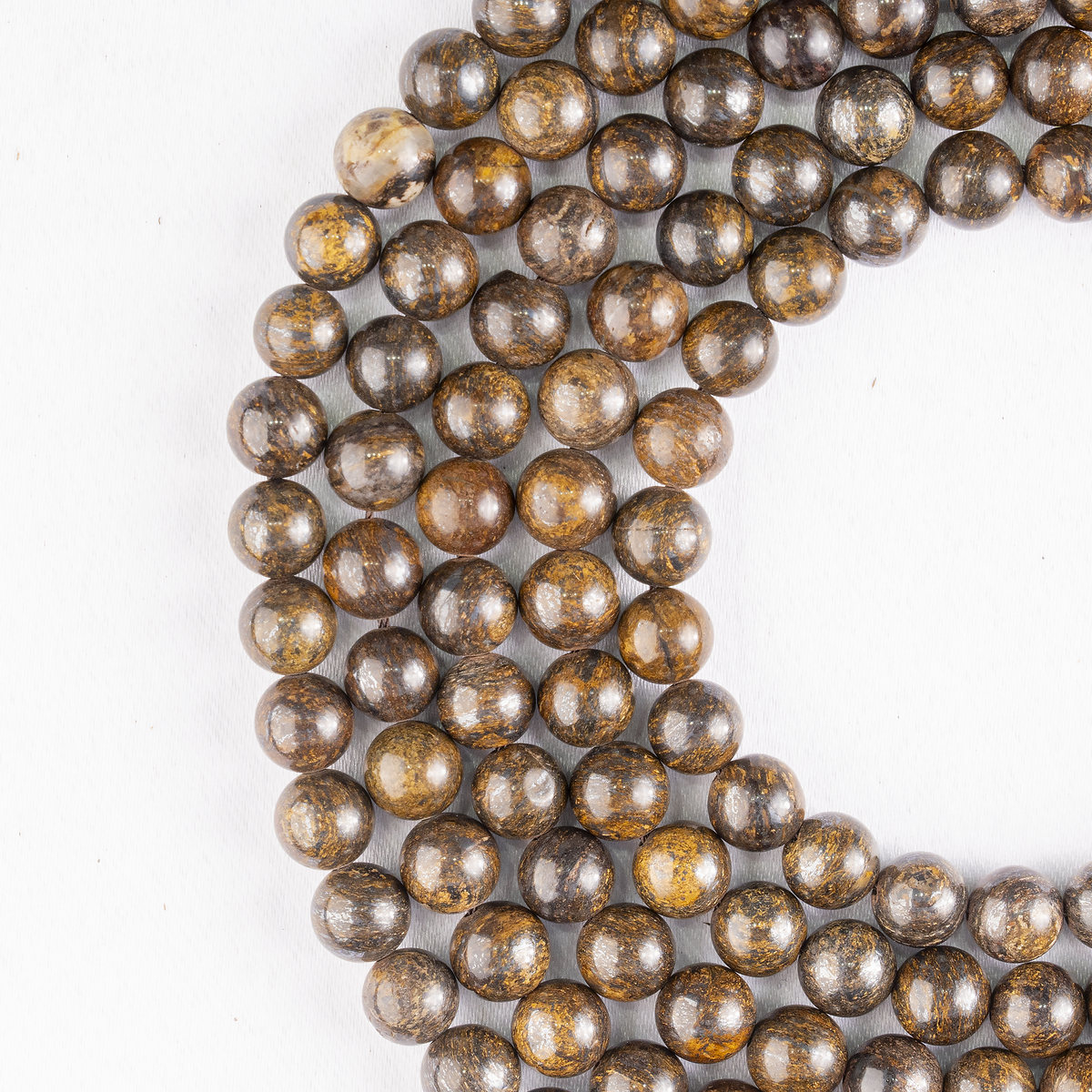 Bronzite Beads, Natural Round Crystal Beads 4mm to 12mm