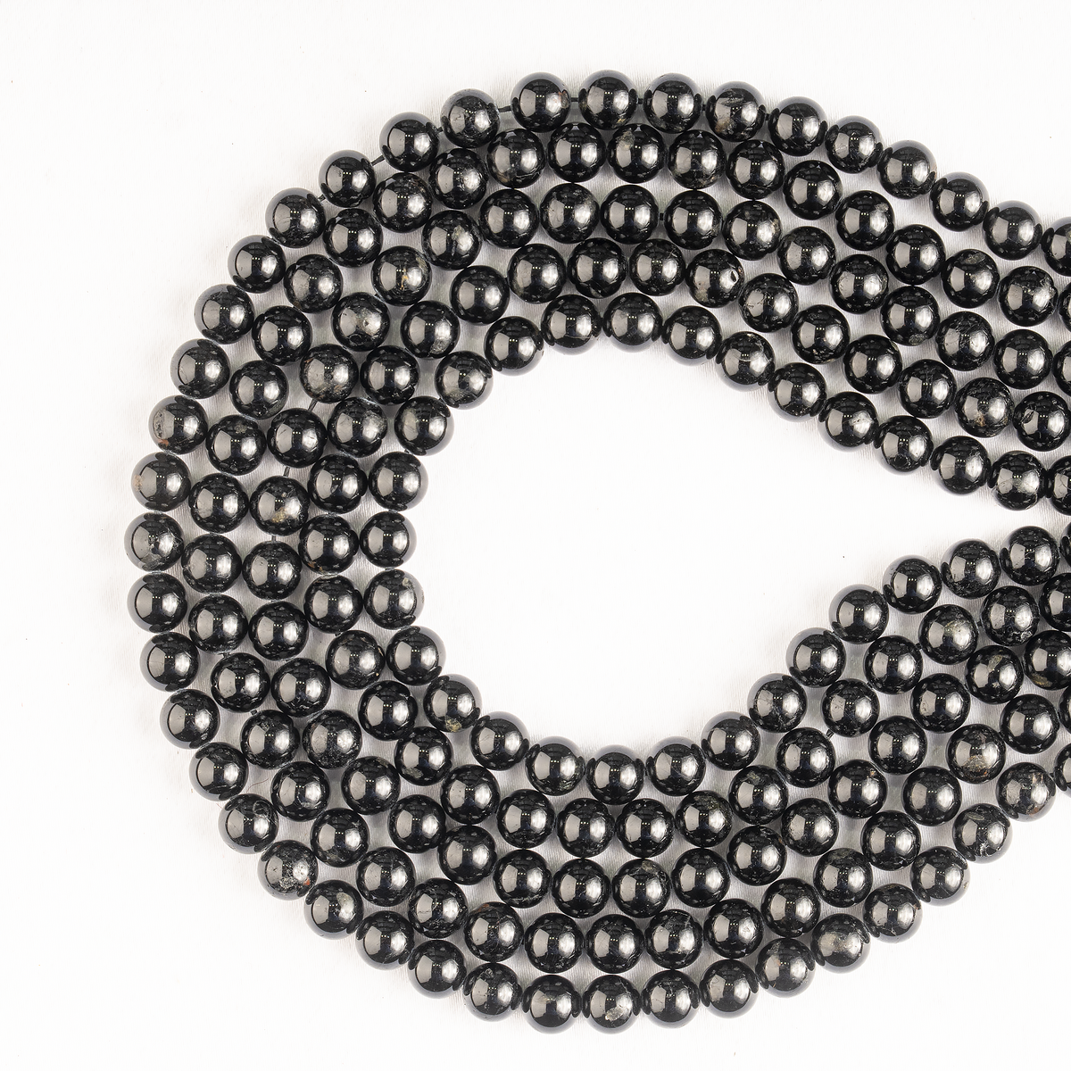 Black Tourmaline Beads, Natural Round Crystal Beads 4mm to 12mm  DestGlow