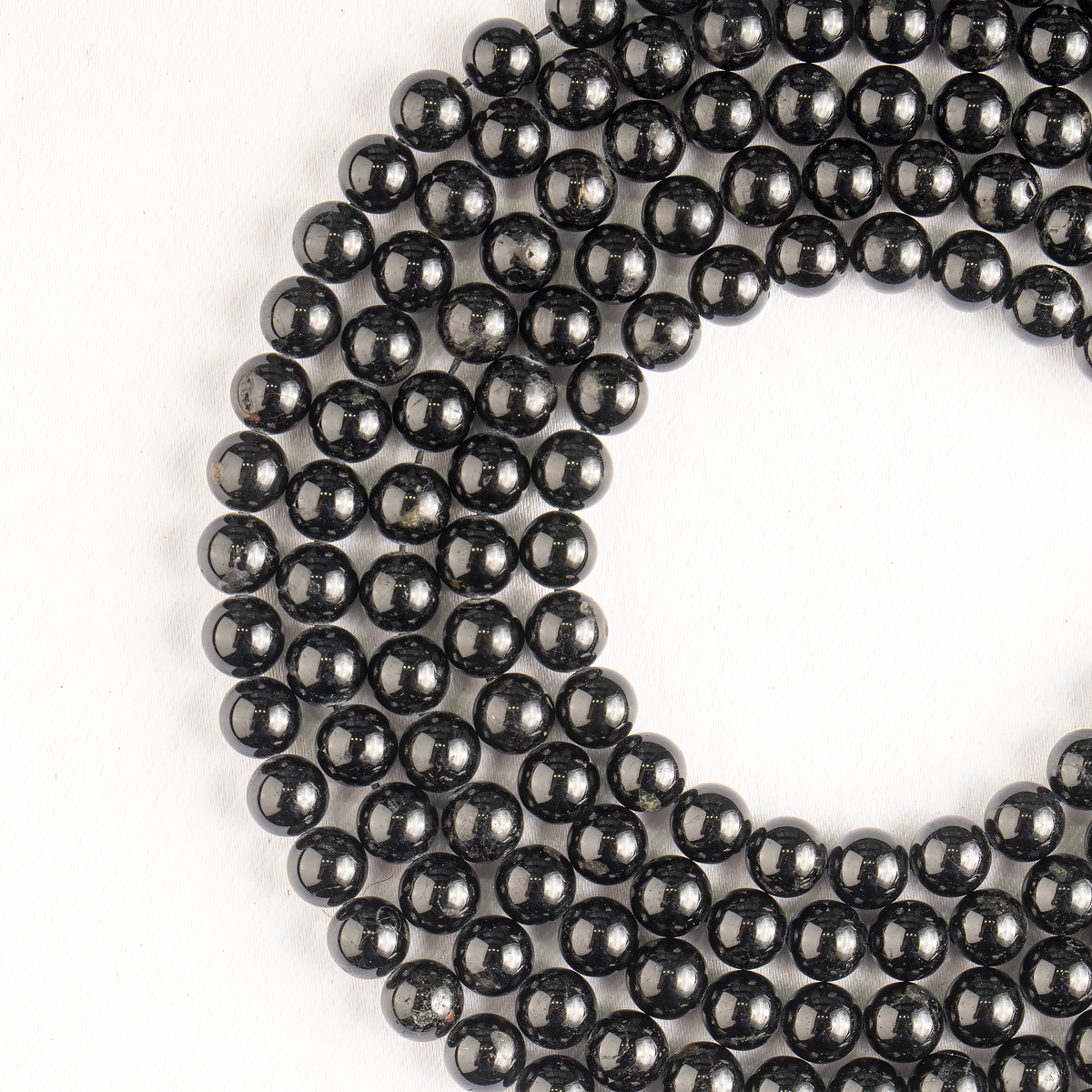 Black Tourmaline Beads, Natural Round Crystal Beads 4mm to 12mm  DestGlow