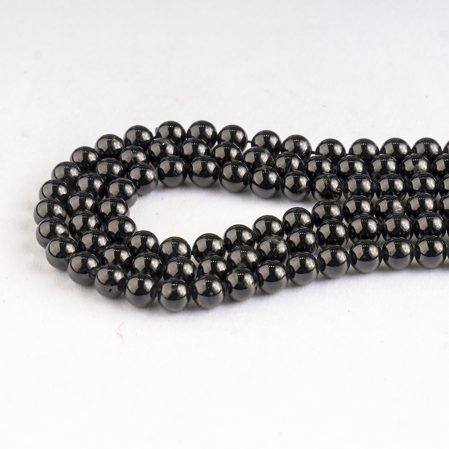 Black Tourmaline Beads, Natural Round Crystal Beads 4mm to 12mm  DestGlow