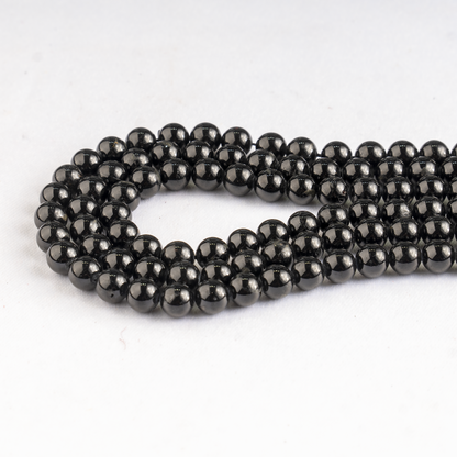 Black Tourmaline Beads, Natural Round Crystal Beads 4mm to 12mm  DestGlow