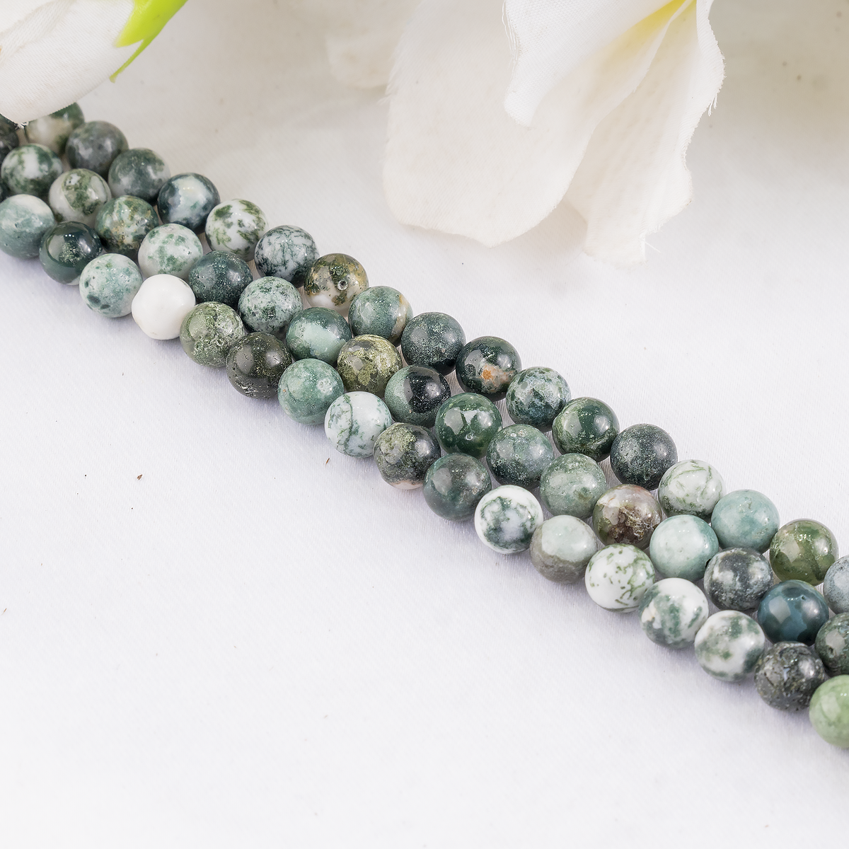 Tree Agate Beads, Natural Round Crystal Beads 4mm to 12mm  DestGlow