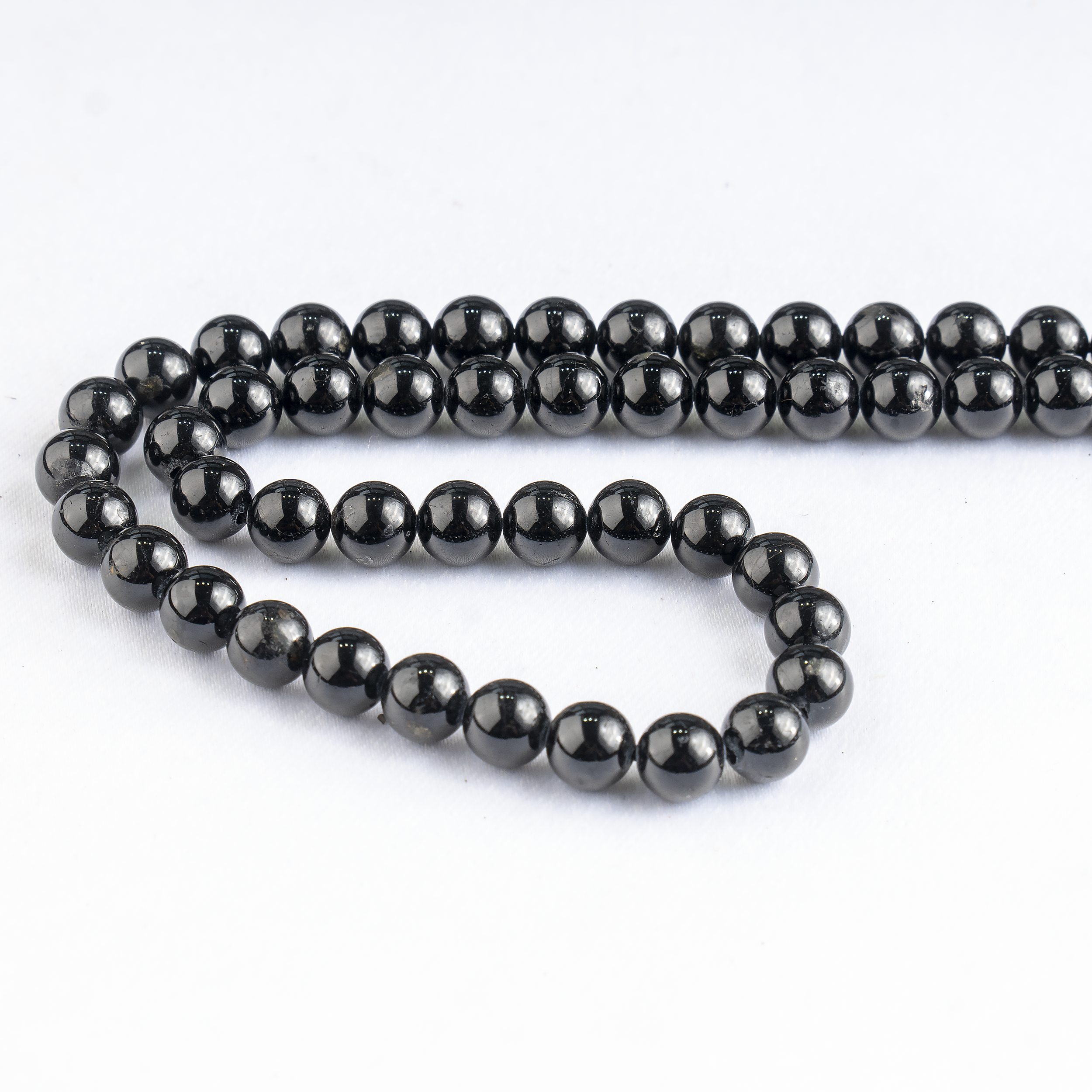 Black Tourmaline Beads, Natural Round Crystal Beads 4mm to 12mm  DestGlow