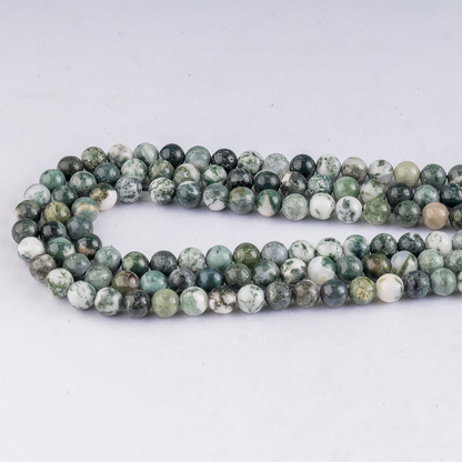 Tree Agate Beads, Natural Round Crystal Beads 4mm to 12mm  DestGlow