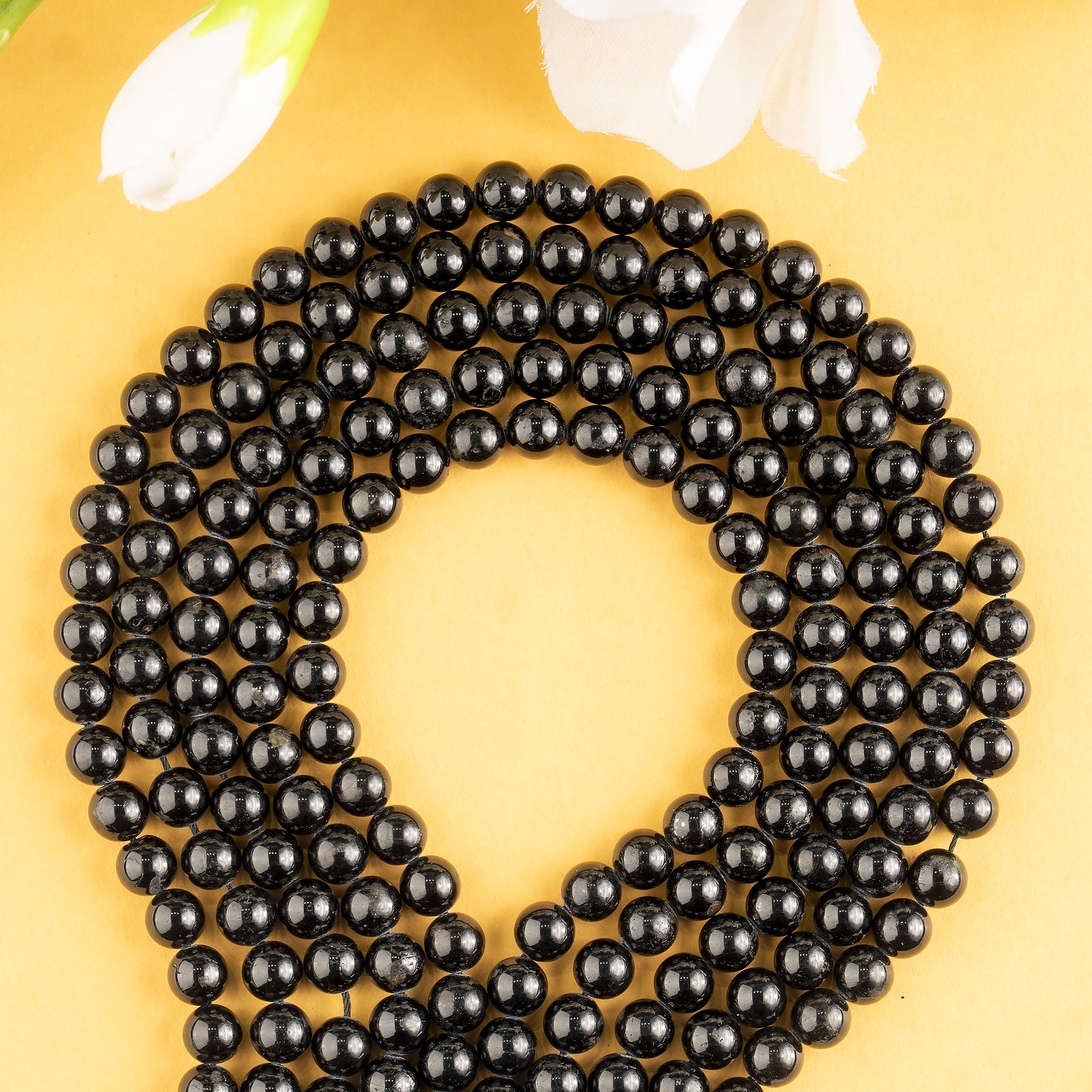 Black Tourmaline Beads, Natural Round Crystal Beads 4mm to 12mm  DestGlow