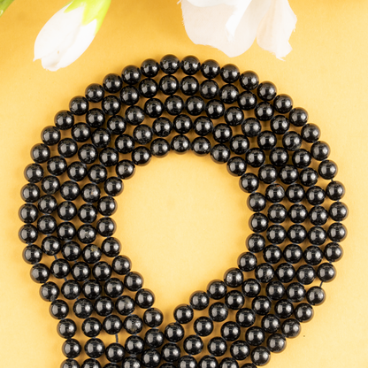 Black Tourmaline Beads, Natural Round Crystal Beads 4mm to 12mm  DestGlow