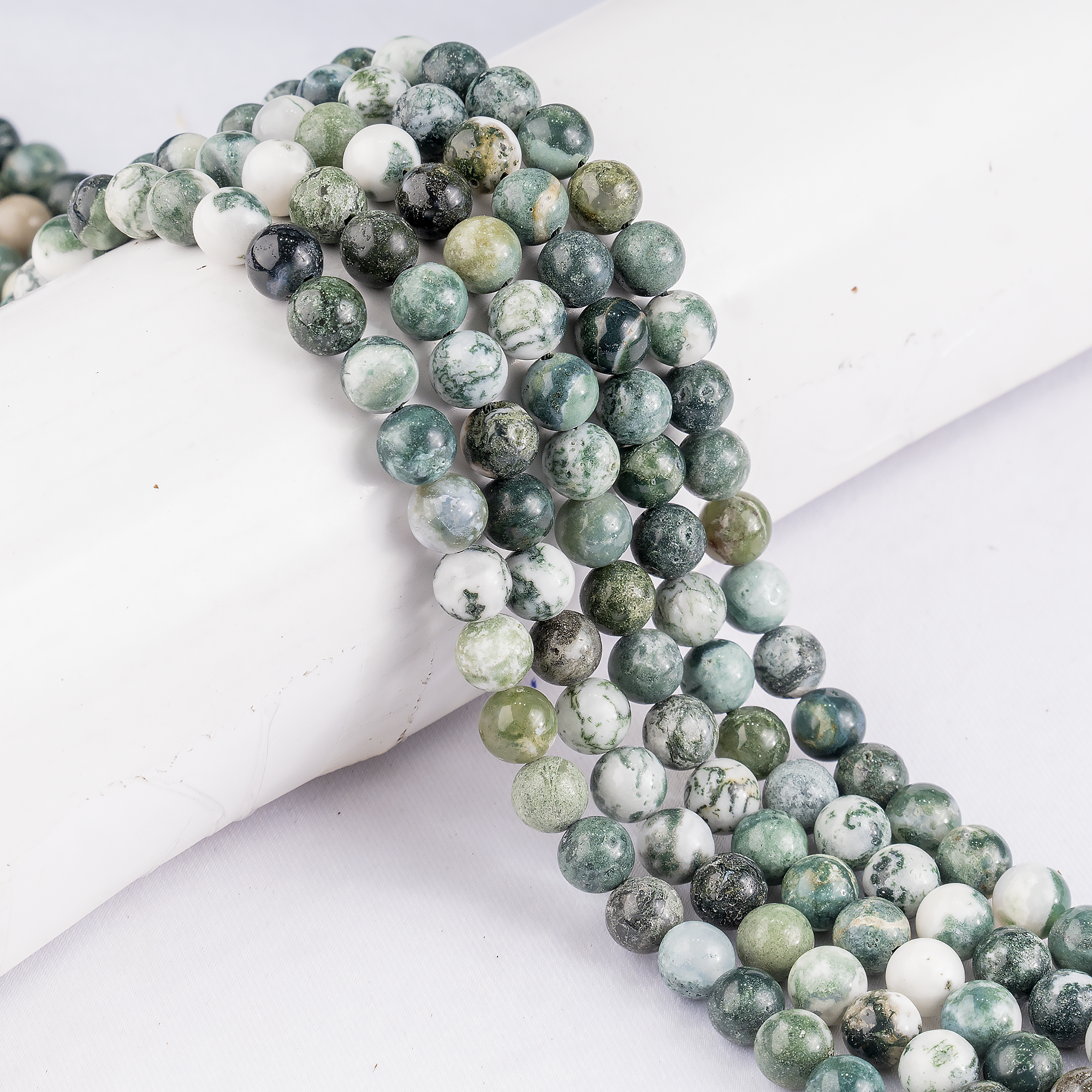 Tree Agate Beads, Natural Round Crystal Beads 4mm to 12mm  DestGlow