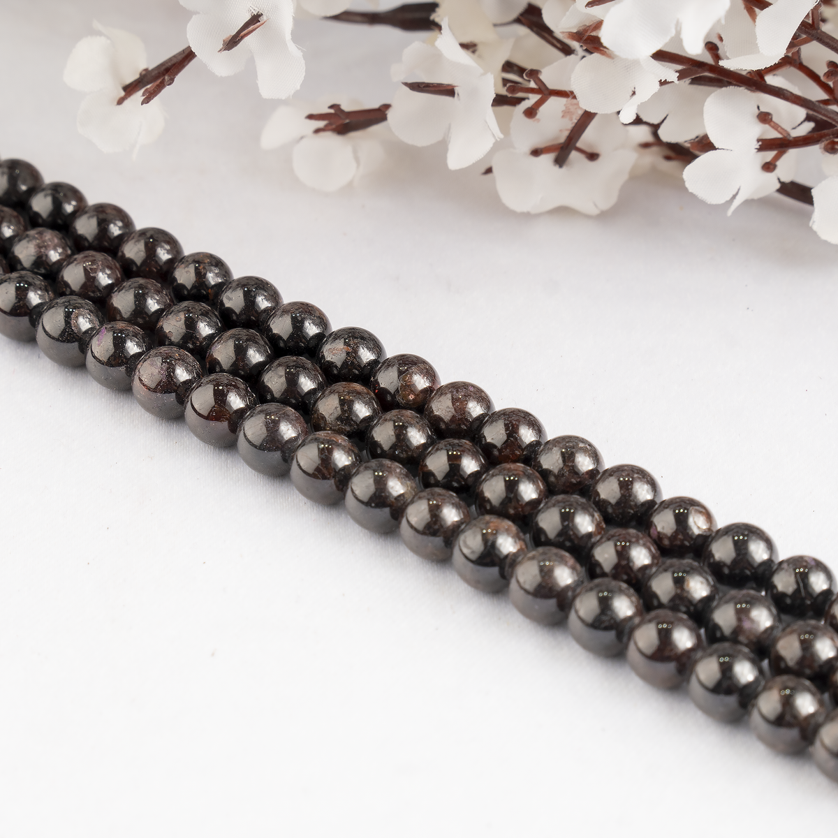 Garnet Beads, Natural Round Crystal Beads 4mm to 12mm  DestGlow