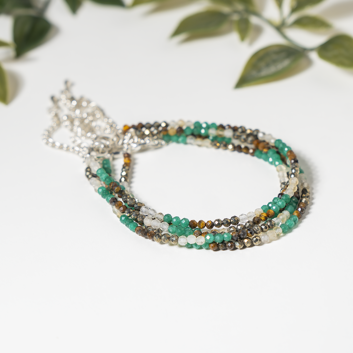 Money Magnet Crystal anklet for Healing, Protection &amp; Grounding – Natural