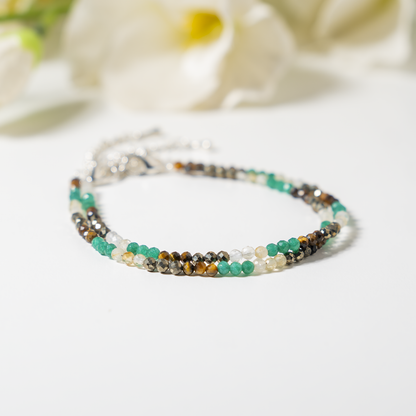 Money Magnet Crystal anklet for Healing, Protection &amp; Grounding – Natural