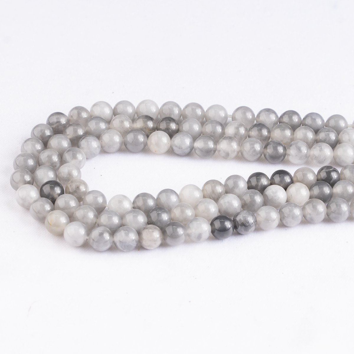 Cloudy Quartz Beads, Natural Round Crystal Beads 6mm to 10mm  DestGlow
